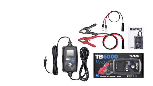 Akulaadija TOPDON TB6000Pro pakendis kaasas