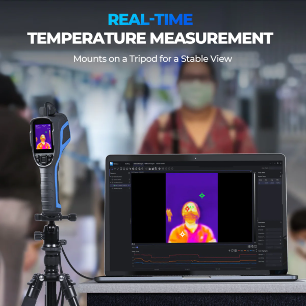 TC004 termokaamera reaalajas temperatuuri mõõtmine