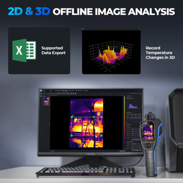 TC004 termokaamera 2D & 3D pildi analüüs