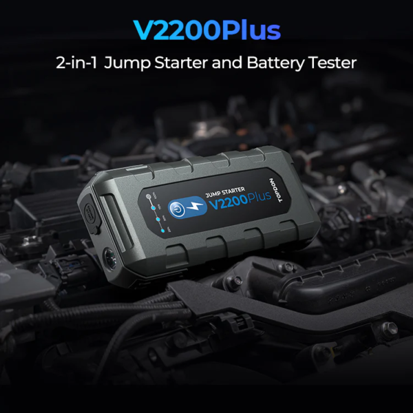 V2200Plus käivitusabi ja akutester